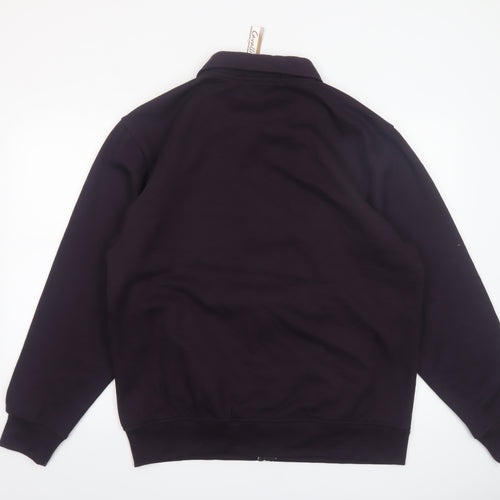 Cavallo Men's Black XL Full Zip Striped Casual Jacket