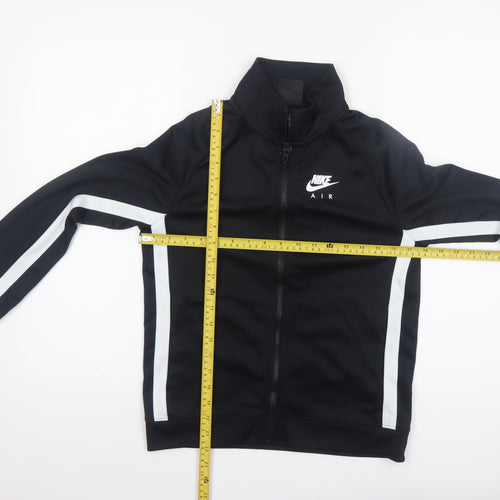 Nike Boys Black Track Jacket L 147-158cm Full Zip Activewear Top