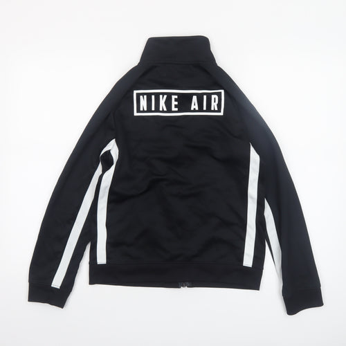Nike Boys Black Track Jacket L 147-158cm Full Zip Activewear Top