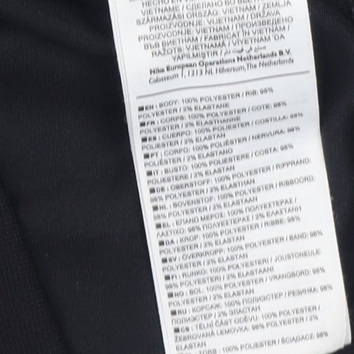 Nike Boys Black Track Jacket L 147-158cm Full Zip Activewear Top