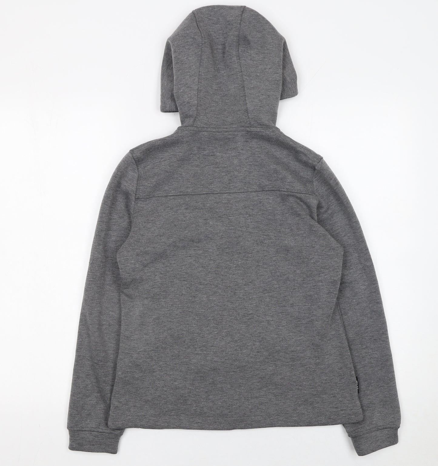 DLX Athletic Womens Grey Full Zip Hoodie XXS Polyester Blend