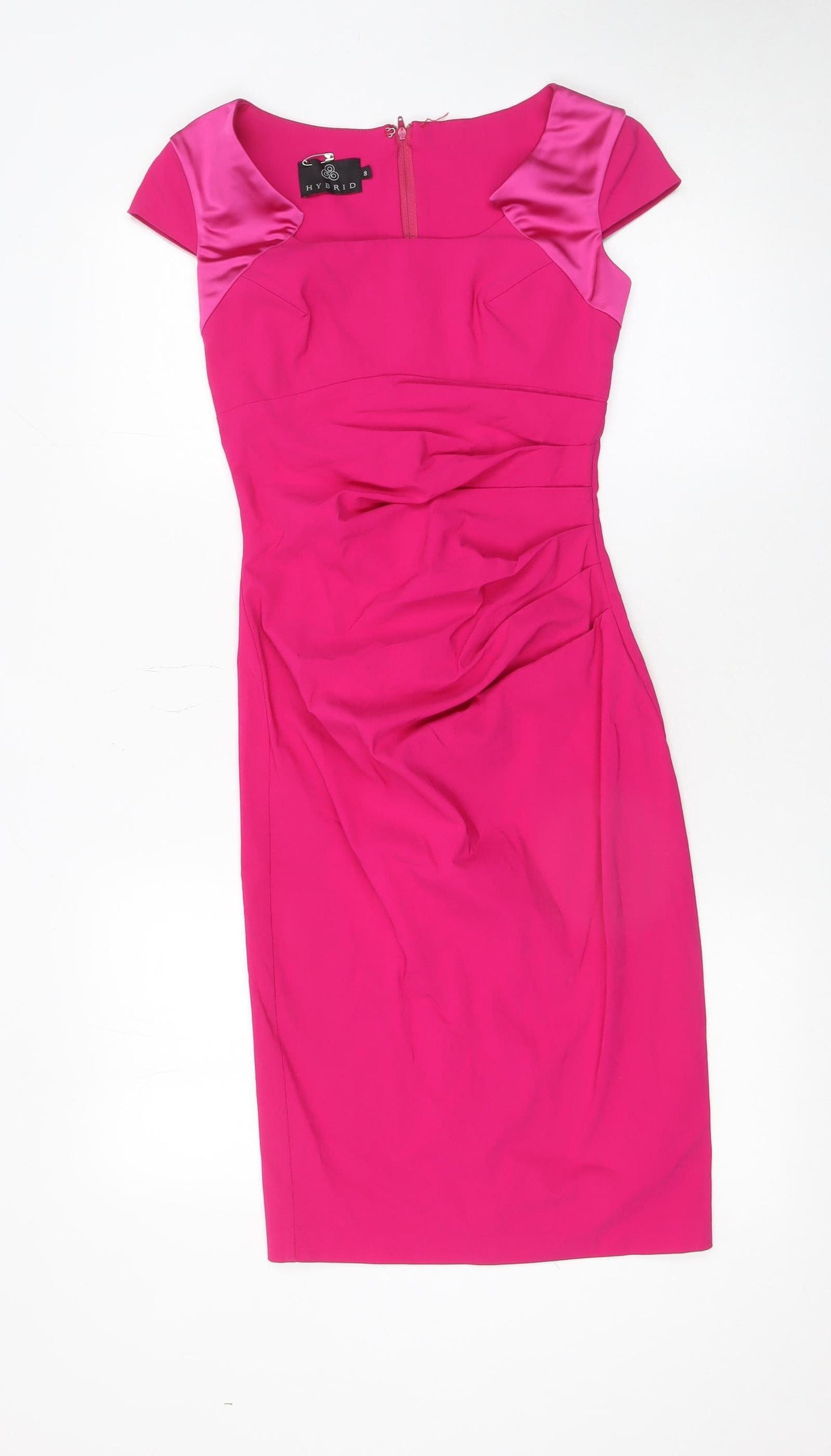Hybrid Women's Pink Size 8 Bodycon Knee Length Dress