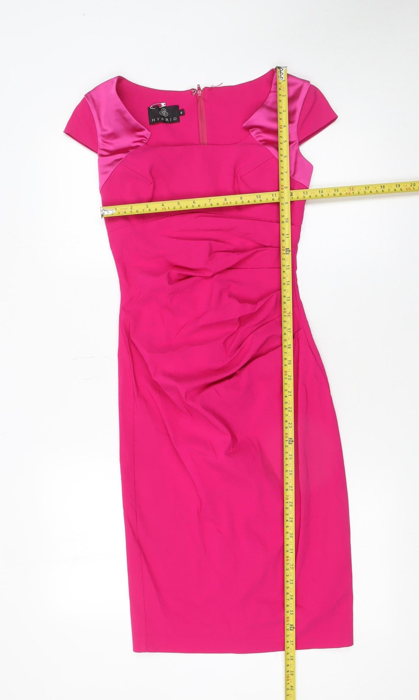 Hybrid Women's Pink Size 8 Bodycon Knee Length Dress