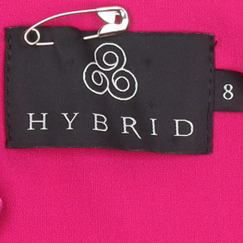 Hybrid Women's Pink Size 8 Bodycon Knee Length Dress