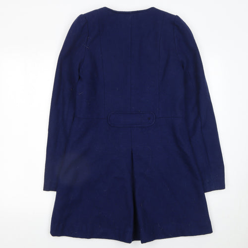 Vero Moda Women's Blue Wool Blend Military Coat XS
