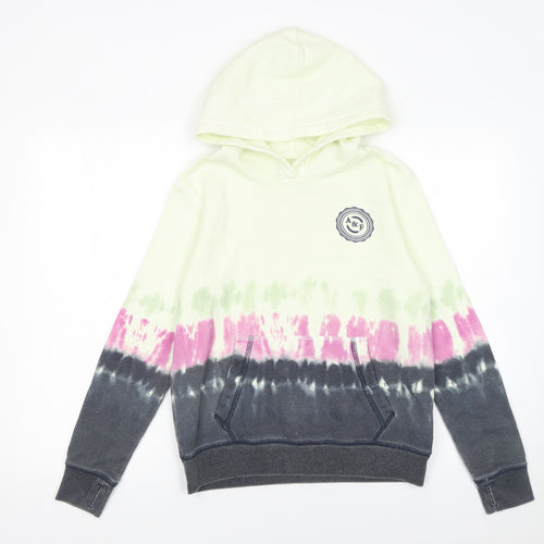 Abercrombie Kids Girls Multicoloured Tie-Dye Pullover Hoodie 13-14 Years
