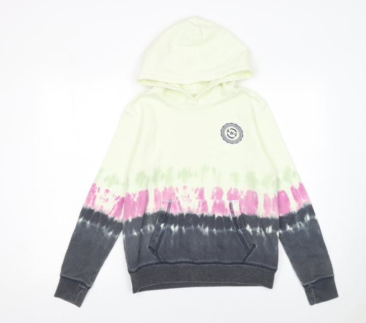Abercrombie Kids Girls Multicoloured Tie-Dye Pullover Hoodie 13-14 Years