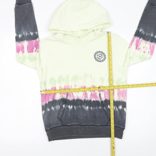 Abercrombie Kids Girls Multicoloured Tie-Dye Pullover Hoodie 13-14 Years