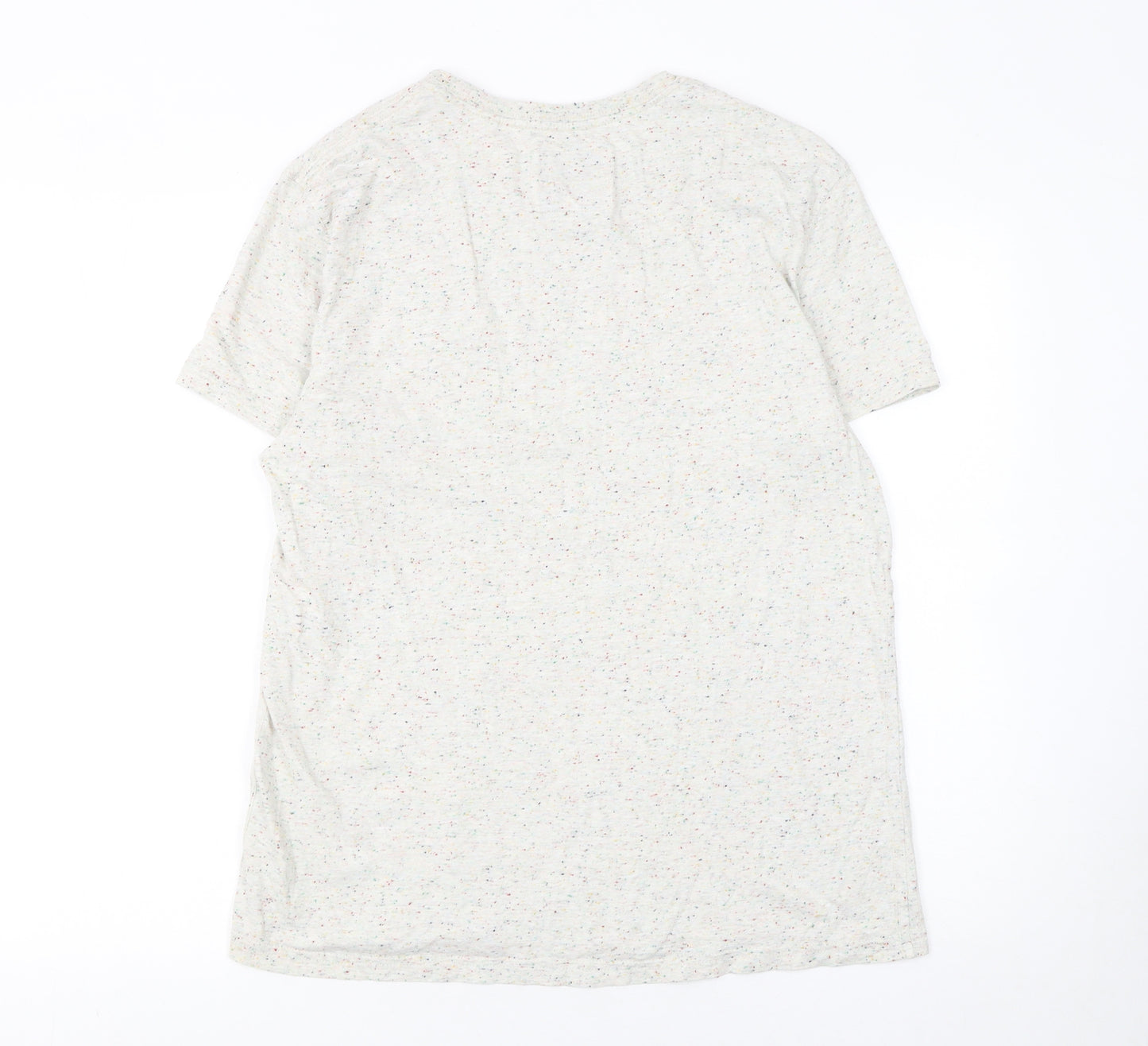 Jack Wills Men's Beige Speckled Slim Fit Crew Neck T-Shirt L
