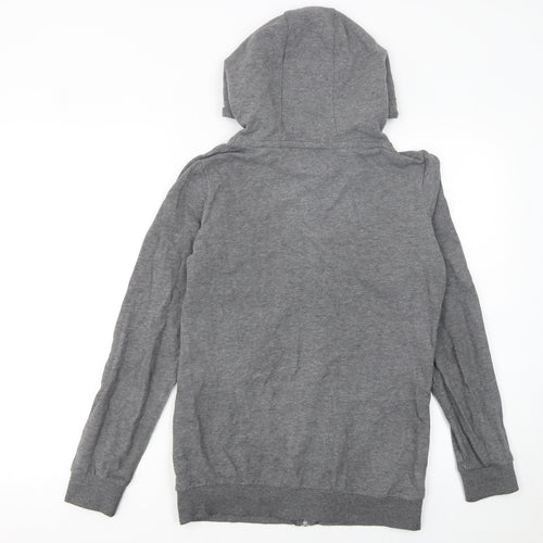 Cluivin Women’s Grey Full Zip Hoodie Size S Cotton Blend Casual