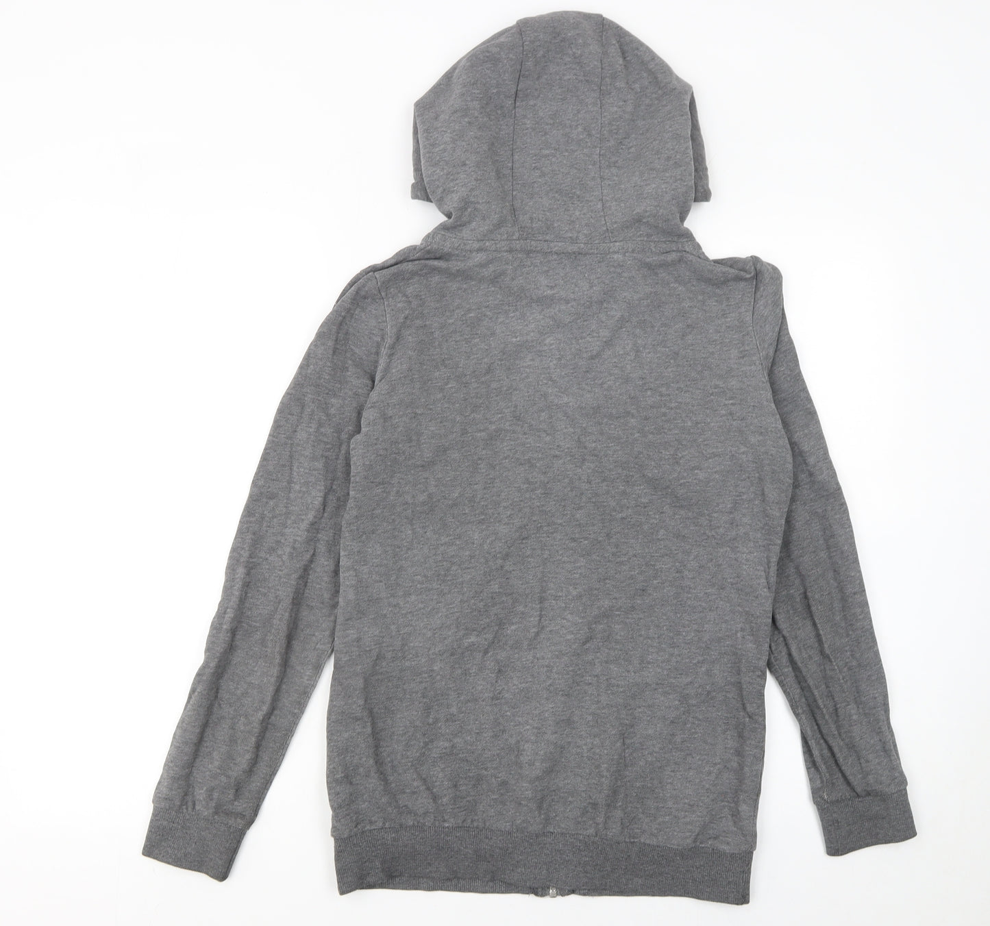 Cluivin Women’s Grey Full Zip Hoodie Size S Cotton Blend Casual