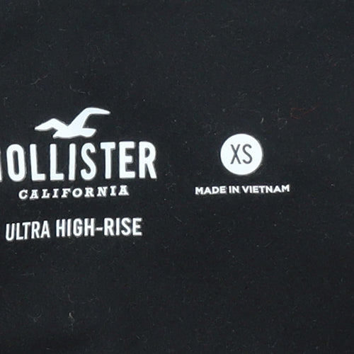 Hollister Women's Black Faux Leather High-Rise Leggings XS
