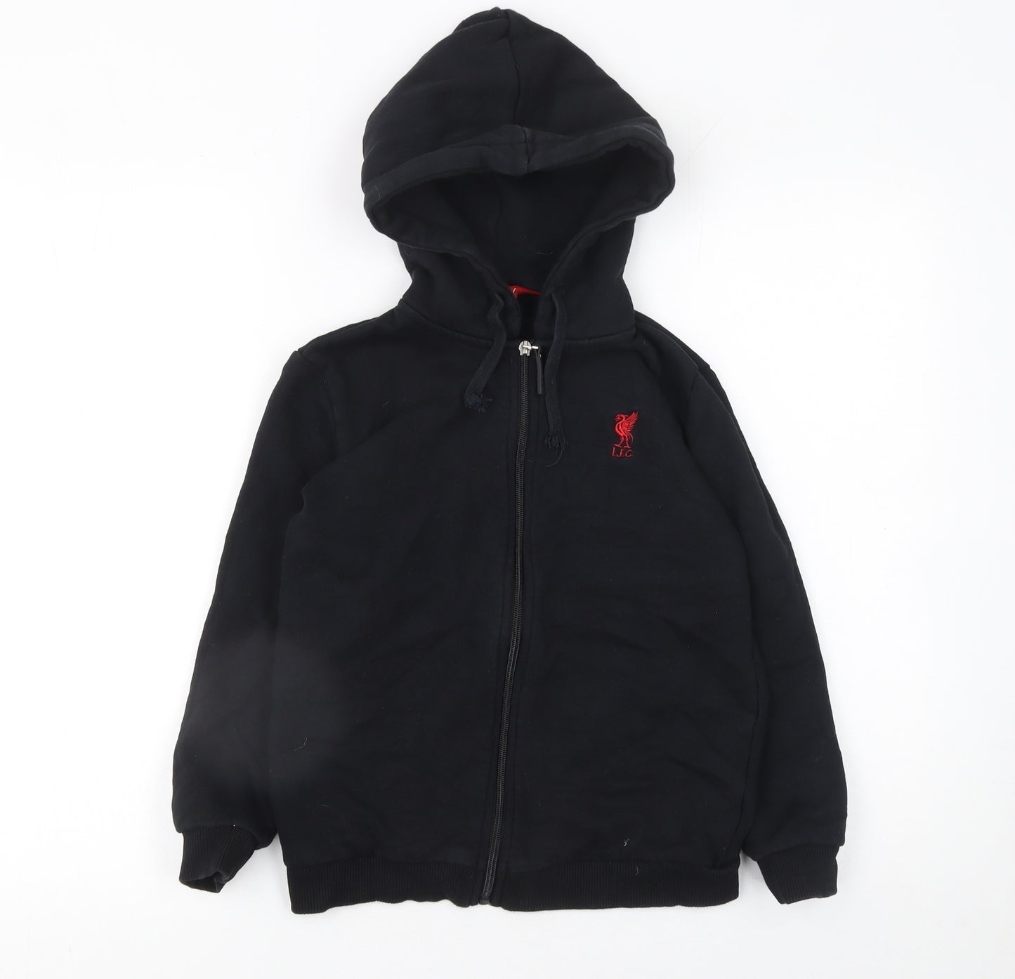 L.F.C. Boys Black Full Zip Fleece Hoodie 9-10 Years Football Logo