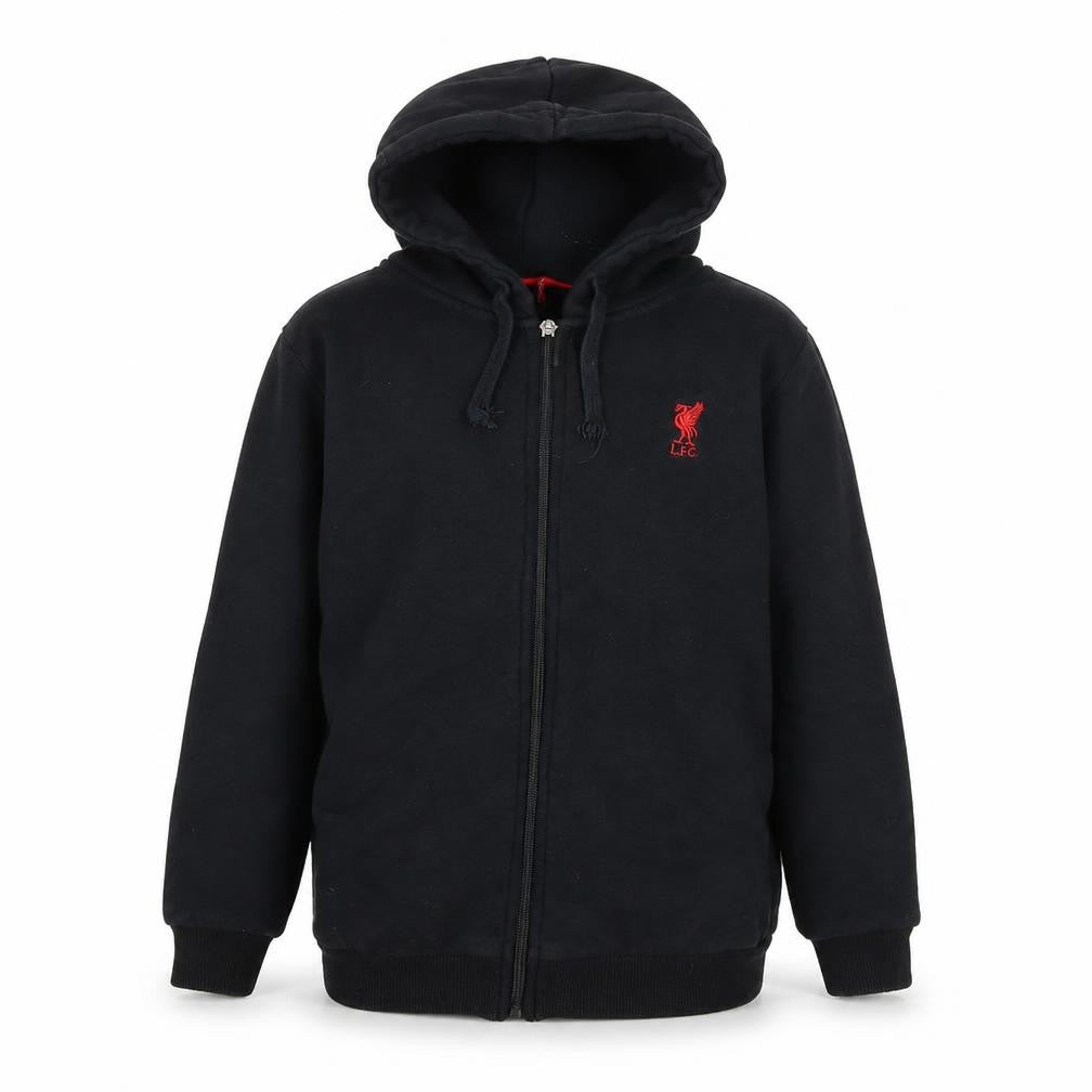 L.F.C. Boys Black Full Zip Fleece Hoodie 9-10 Years Football Logo