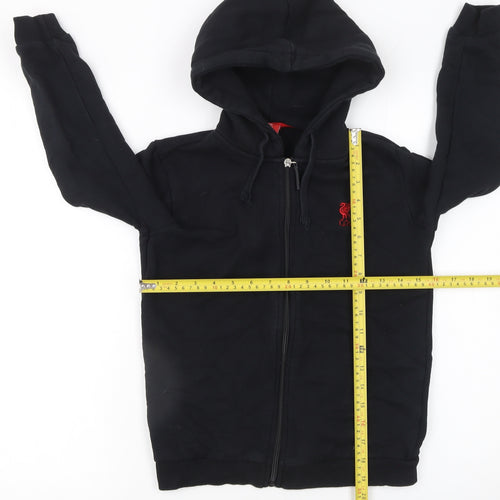 L.F.C. Boys Black Full Zip Fleece Hoodie 9-10 Years Football Logo