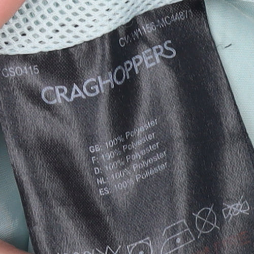 Craghoppers Women's Green Waterproof Hooded Rain Jacket Size 10