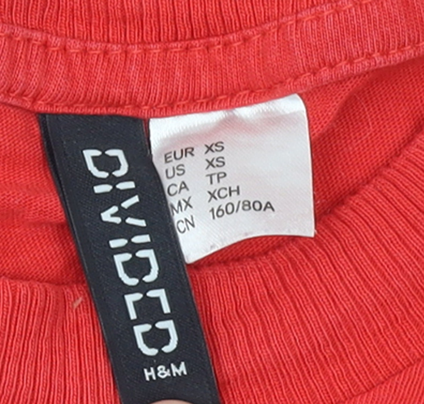 H&M Divided Women's Red USA Orlando Phys Ed Graphic T-Shirt XS