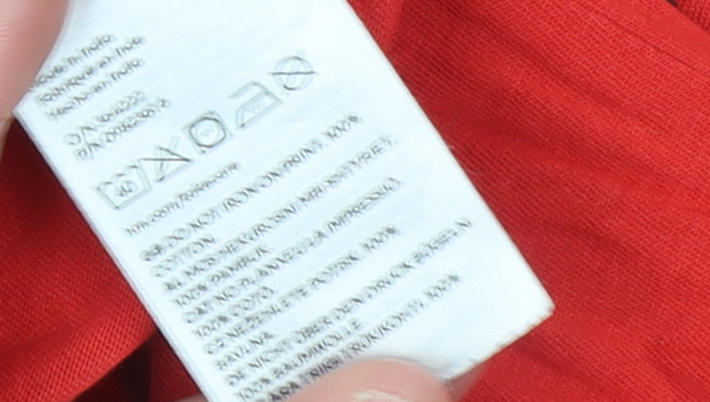 H&M Divided Women's Red USA Orlando Phys Ed Graphic T-Shirt XS