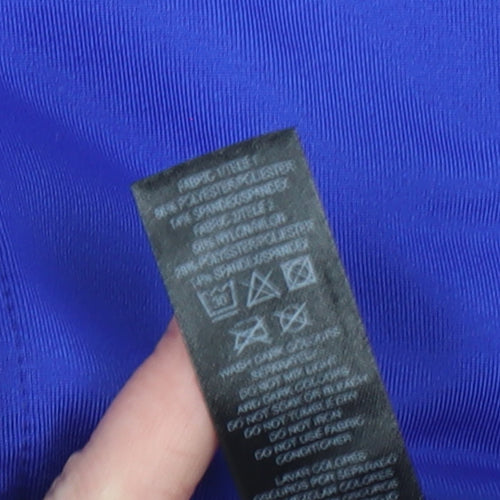 Dunnes Stores Womens Blue Slim Fit Track Jacket Size 10