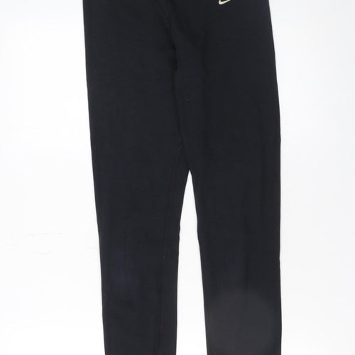 Nike Women’s Black Ankle Leggings Size S Cotton Blend Stretch