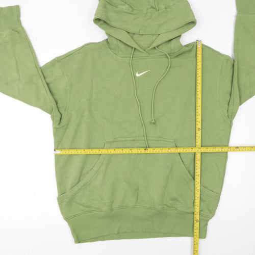 Nike Women’s Green Pullover Hoodie Small Cotton Blend Sweatshirt