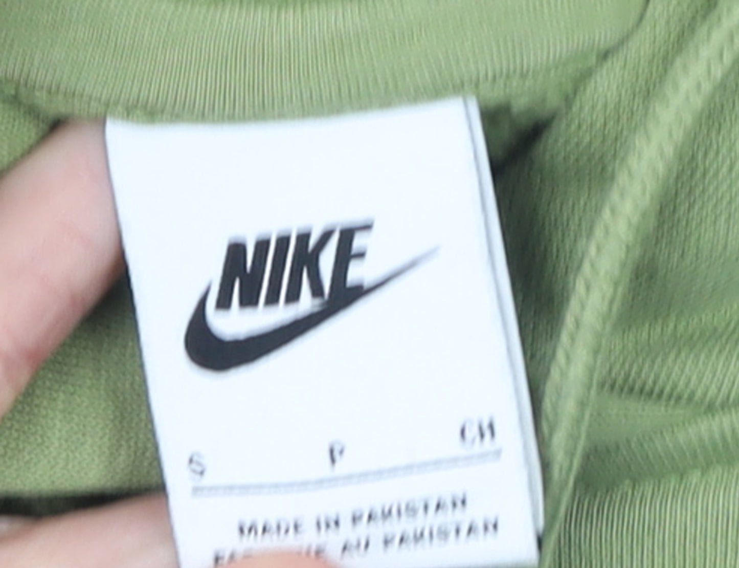Nike Women’s Green Pullover Hoodie Small Cotton Blend Sweatshirt