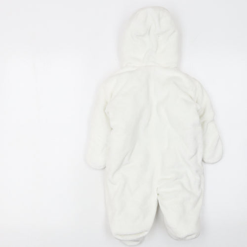 St Bernard Unisex Baby Ivory Fleece Hooded Coverall 6-9 Months