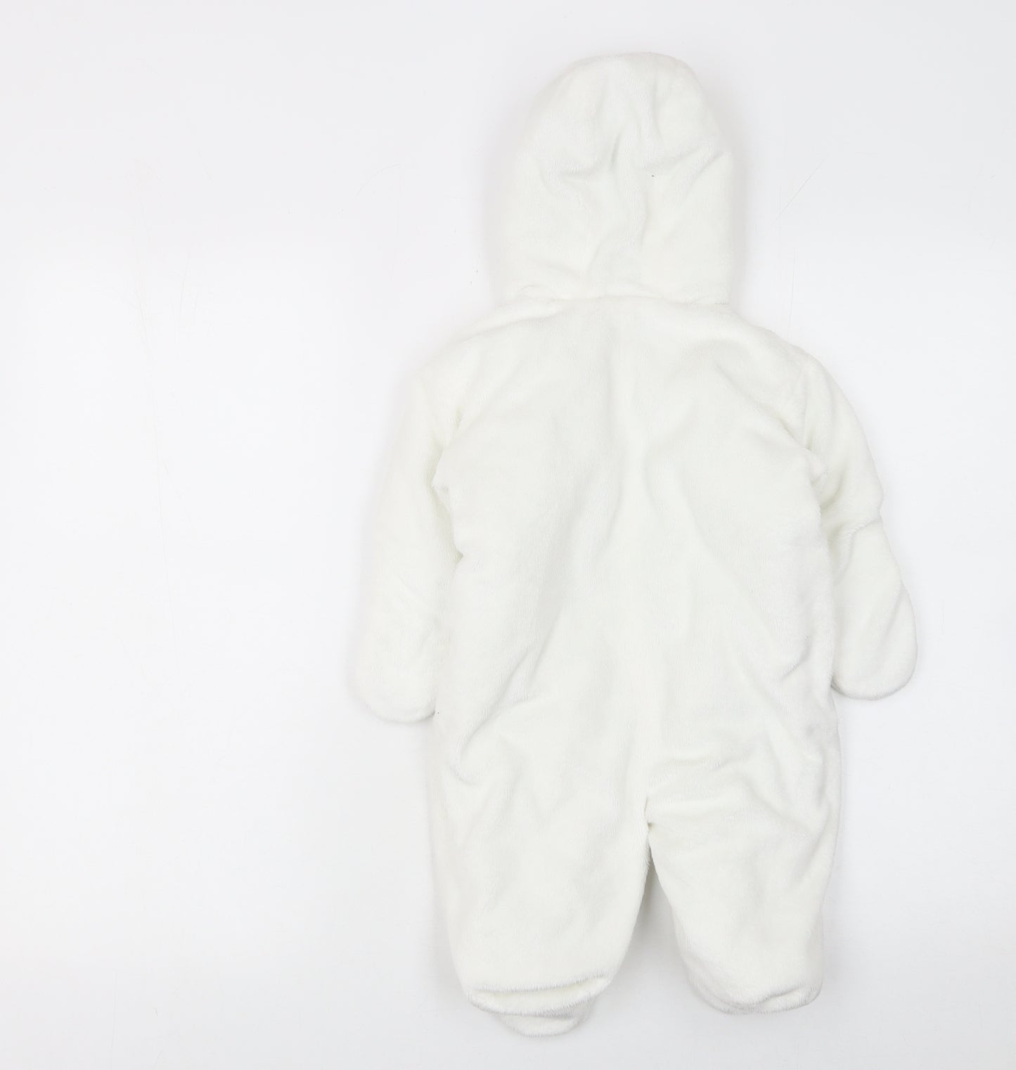 St Bernard Unisex Baby Ivory Fleece Hooded Coverall 6-9 Months