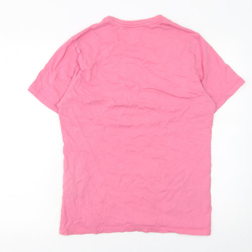 Levi's Men's Pink Cotton Crew Neck Standard Fit T-Shirt Size S