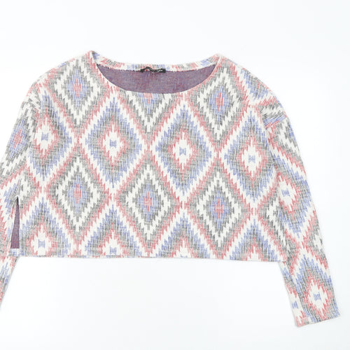 Tally Weijl Women’s Multicoloured Aztec Knit Jumper Size M