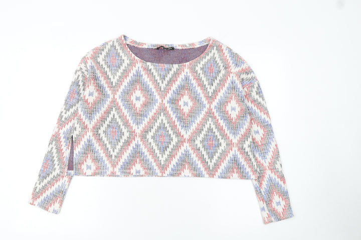 Tally Weijl Women’s Multicoloured Aztec Knit Jumper Size M