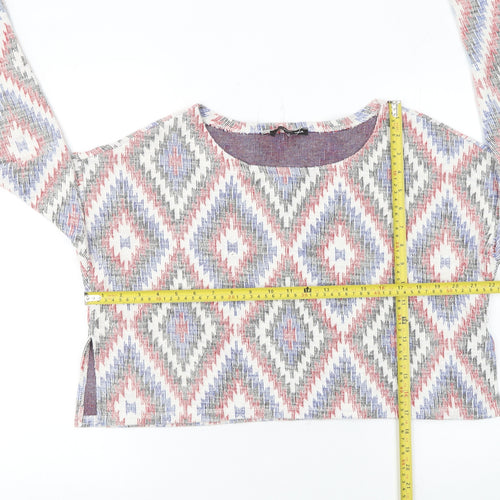 Tally Weijl Women’s Multicoloured Aztec Knit Jumper Size M