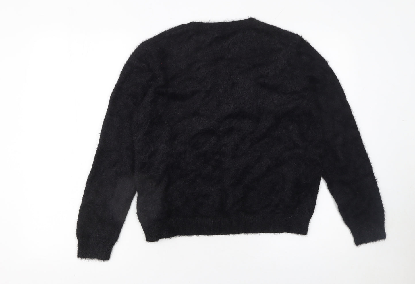 Lipsy Women Black Christmas Candy Kisses Jumper Size 14