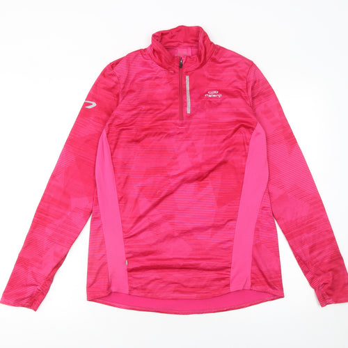Kalenji Women’s Pink 1/2 Zip Running Sweatshirt Size 12