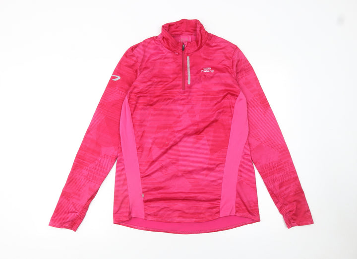Kalenji Women’s Pink 1/2 Zip Running Sweatshirt Size 12