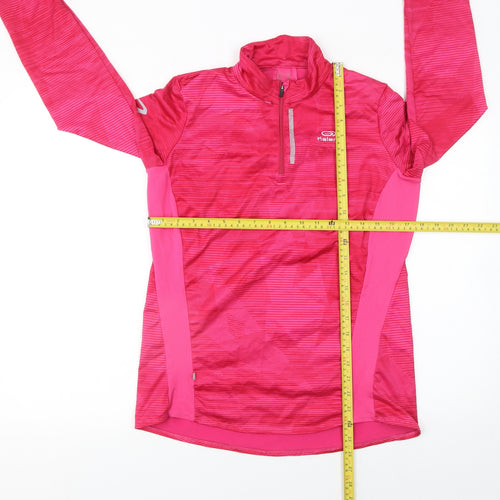 Kalenji Women’s Pink 1/2 Zip Running Sweatshirt Size 12