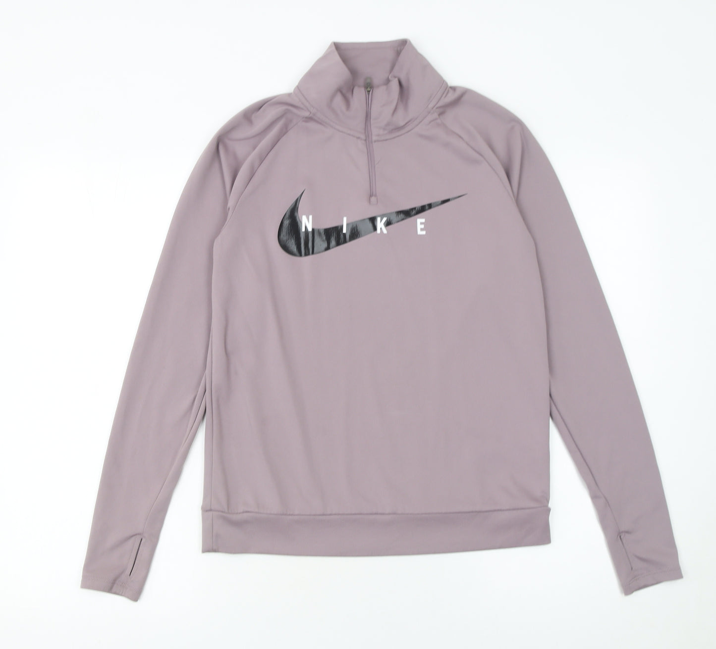 Nike Women's Mauve 1/4 Zip Dri-FIT Running Sweatshirt XS