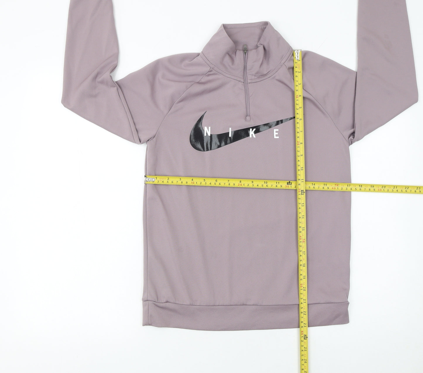 Nike Women's Mauve 1/4 Zip Dri-FIT Running Sweatshirt XS