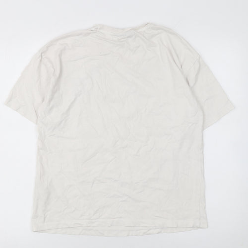 Primark Women’s White Ice Cube Graphic T-Shirt XS Cotton Casual