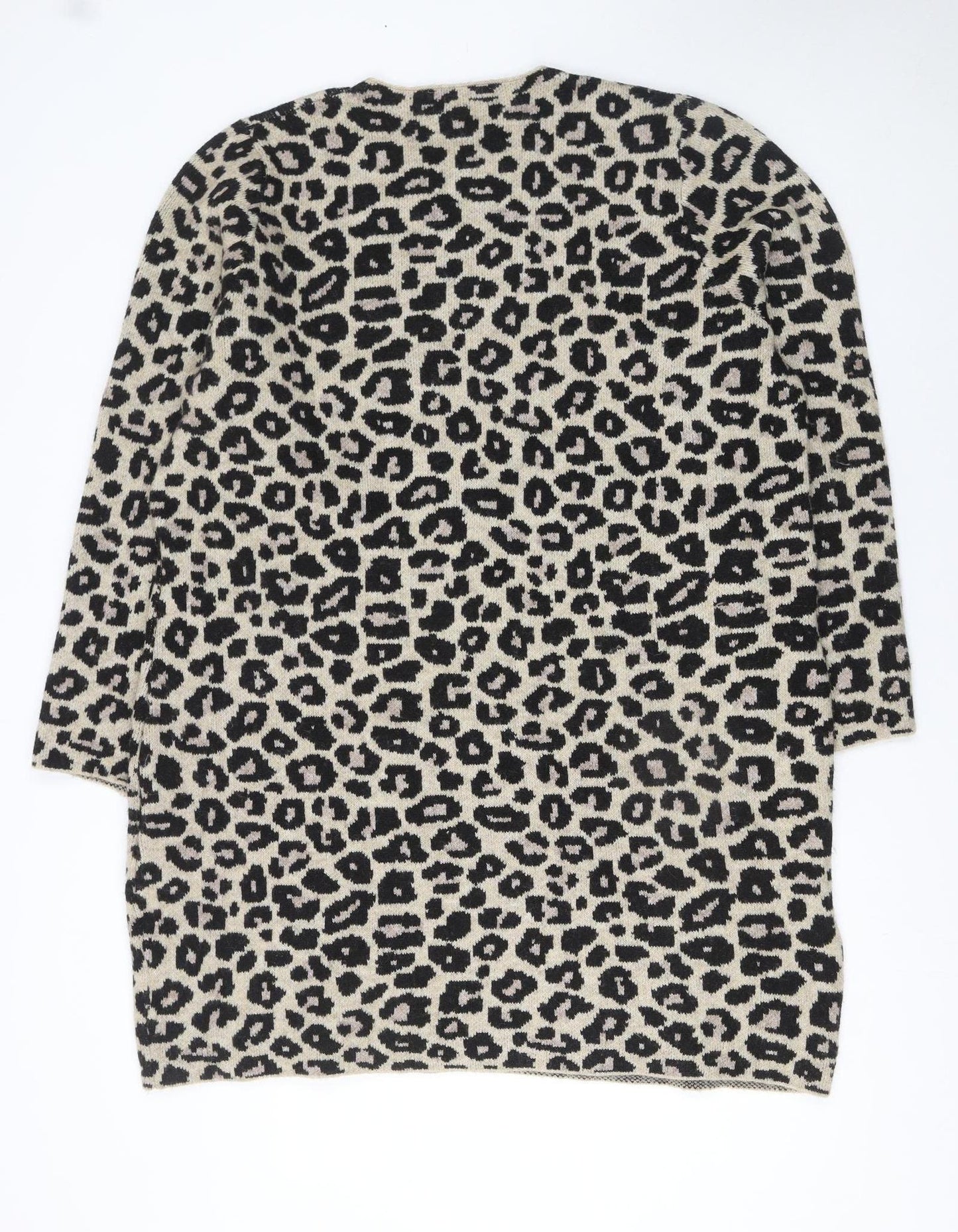 Next Women’s Beige Leopard Print XL Long Sleeve Knit Jumper
