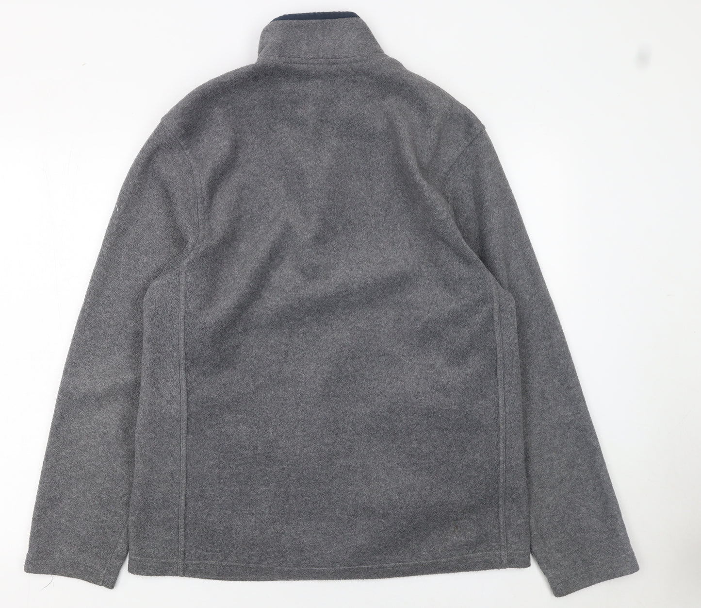 Old Navy Men's Grey Fleece 1/4 Zip Pullover Jacket M