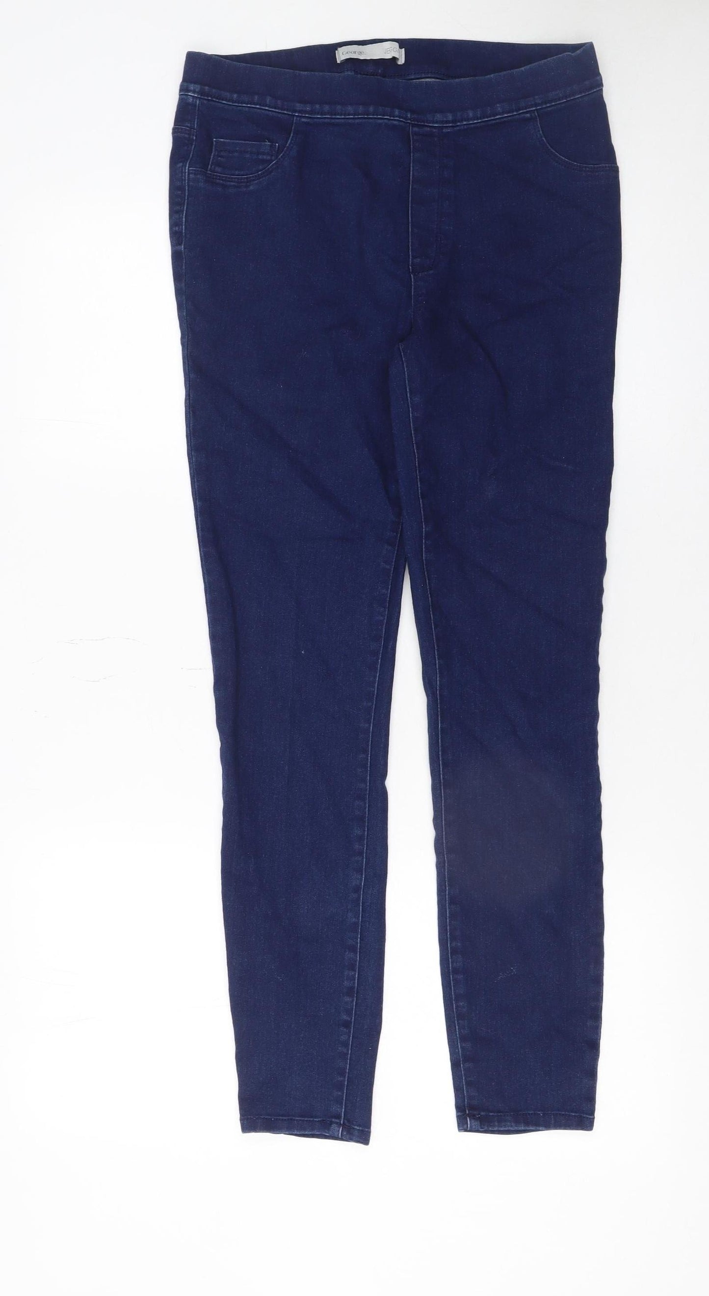 George Women’s Blue Jegging Jeans Size 12 Slim Fit Stretch Denim