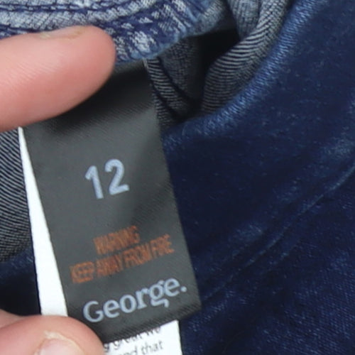George Women’s Blue Jegging Jeans Size 12 Slim Fit Stretch Denim