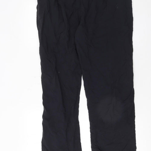 O'Neills Mens Black 2XL Nylon Straight Track Pants with Zips