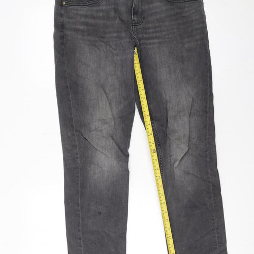 ASOS Design Men's Grey Straight Fit Stretch Jeans 32W 32L Denim