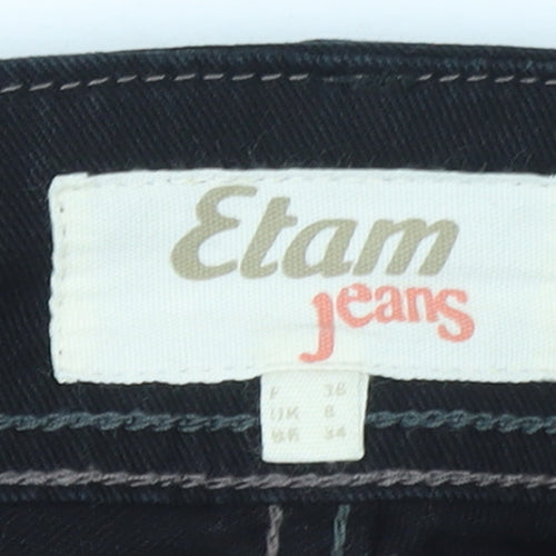 Etam Women Black Straight Slim Fit Jeans Size 8