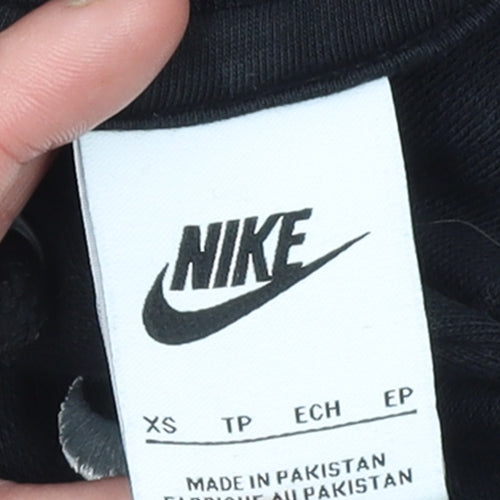 Nike Men's Black XS Pullover Hoodie Fleece Sportswear