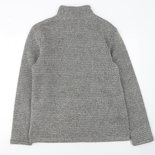 Matalan Men’s Grey 1/4 Zip Knit Pullover Sweatshirt Medium
