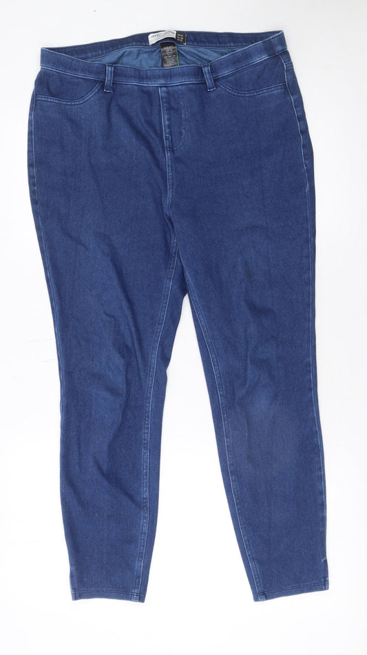 Next Women Blue Size 14 Skinny Stretch Denim Jeans