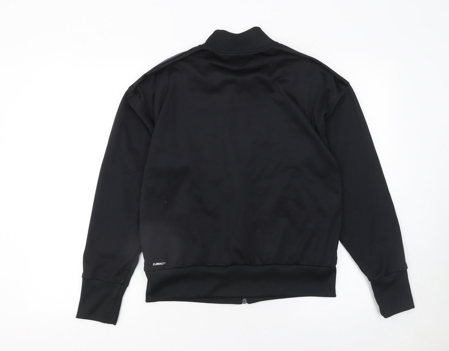 Adidas Womens Black Full Zip Climalite Sweatshirt Size S